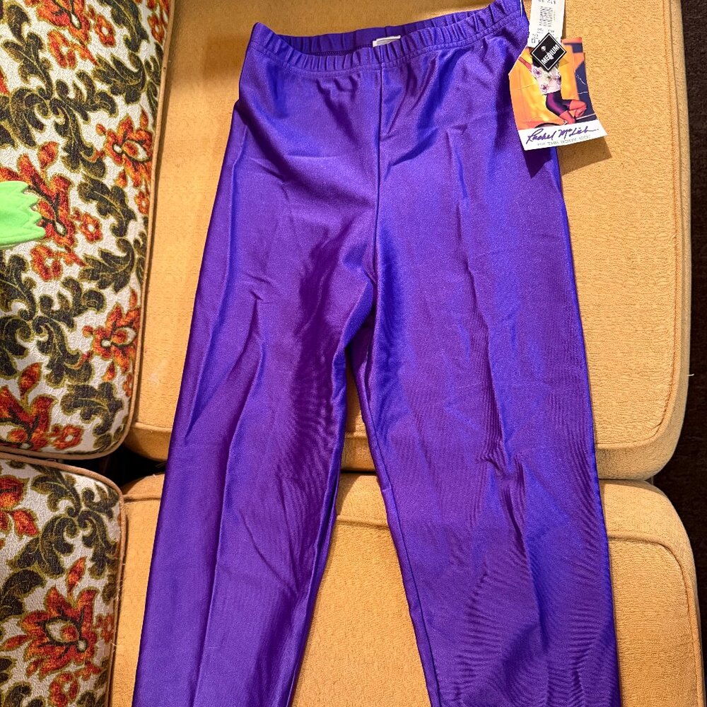 Eggplant Purple Spandex Leggings- NWT Size Medium